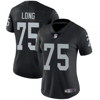 Nike Raiders #75 Howie Long Black Team Color Women's Stitched NFL Vapor Untouchable Limited Jersey
