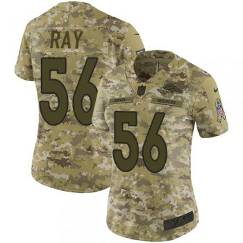 Nike Broncos #56 Shane Ray Camo Women's Stitched NFL Limited 2018 Salute to Service Jersey
