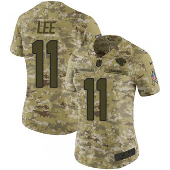 Nike Jaguars #11 Marqise Lee Camo Women's Stitched NFL Limited 2018 Salute to Service Jersey