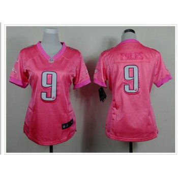 Women's NEW Eagles #9 Nick Foles Pink Be Luv'd Stitched NFL New Elite Jersey
