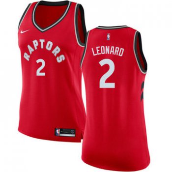 Women's Nike Toronto Raptors #2 Kawhi Leonard Red NBA Swingman Icon Edition Jersey