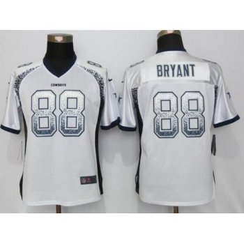 Women's Dallas Cowboys #88 Dez Bryant White Drift Fashion NFL Nike Jersey