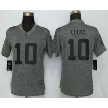 Women's New Orleans Saints #10 Brandin Cooks Nike Gray Gridiron NFL Gray Limited Jersey