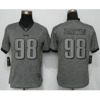 Women's Philadelphia Eagles #98 Connor Barwin Nike Gray Gridiron NFL Gray Limited Jersey