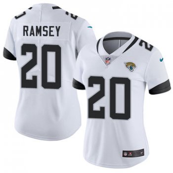 Nike Jacksonville Jaguars #20 Jalen Ramsey White Women's Stitched NFL Vapor Untouchable Limited Jersey