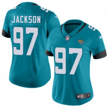 Nike Jacksonville Jaguars #97 Malik Jackson Teal Green Team Color Women's Stitched NFL Vapor Untouchable Limited Jersey
