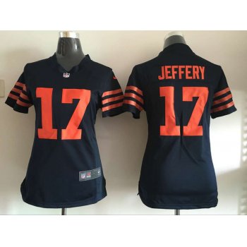 Women's Chicago Bears #17 Alshon Jeffery Nike Blue With Orange Game Jersey