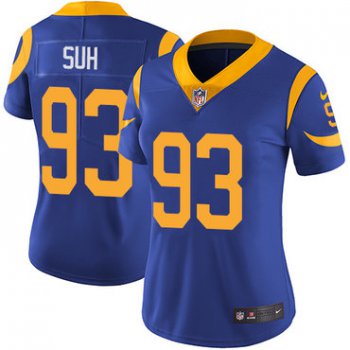 Nike Rams #93 Ndamukong Suh Royal Blue Alternate Women's Stitched NFL Vapor Untouchable Limited Jersey