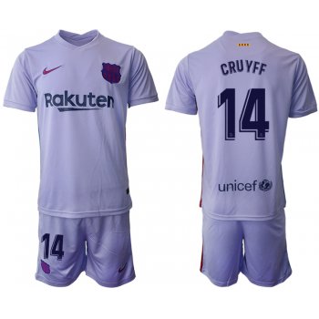 Men 2021-2022 Club Barcelona away purple 14 Soccer Jerseys