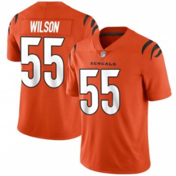 Men's Orange Cincinnati Bengals #55 Logan Wilson 2021 New Vapor Untouchable Limited Stitched Jersey
