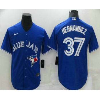 Men's Toronto Blue Jays #37 Teoscar Hernandez Blue Stitched MLB Cool Base Nike Jersey