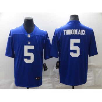 Men's New York Giants #5 Kayvon Thibodeaux 2022 Blue Vapor Untouchable Limited Stitched Jersey