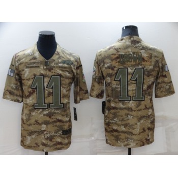 Men's Philadelphia Eagles #11 A. J. Brown Nike Camo 2018 Salute to Service Stitched NFL Limited Jersey
