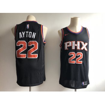 Men's Phoenix Suns #22 Deandre Ayton Black Nike Swingman Stitched NBA Jersey