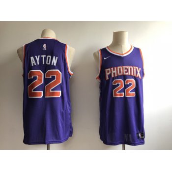 Men's Phoenix Suns #22 Deandre Ayton Purple Nike Swingman Stitched NBA Jersey
