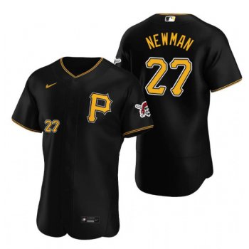 Men's Pittsburgh Pirates #27 Kevin Newman Black Flex Base Stitched MLB Jersey