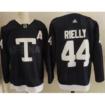 Men's Toronto Maple Leafs 44 Morgan Rielly Navy 2022 NHL Heritage Classic Adidas Jersey