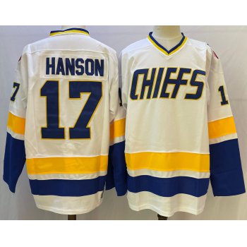 The NHL Movie Edtion #17 HANSON White Jersey