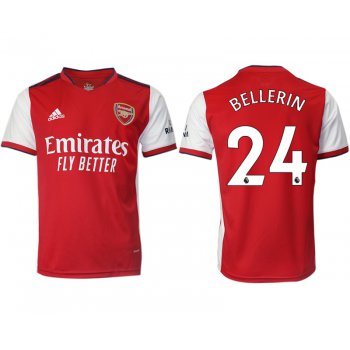 Men 2021-2022 Club Arsenal home aaa version red 24 Soccer Jersey