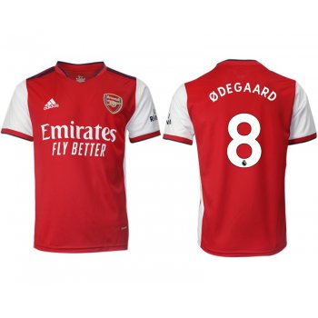 Men 2021-2022 Club Arsenal home aaa version red 8 Soccer Jersey