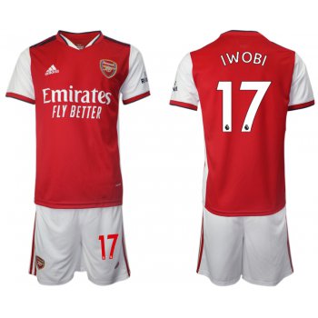 Men 2021-2022 Club Arsenal home red 17 Soccer Jersey