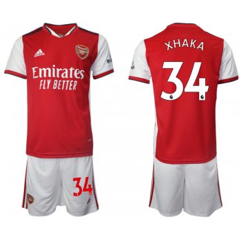 Men 2021-2022 Club Arsenal home red 34 Soccer Jersey