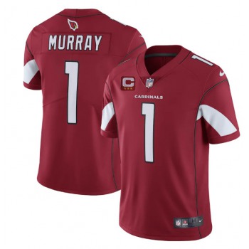 Men's Arizona Cardinals #1 Kyler Murray Red 3-star C Patch apor Untouchable Limited Stitched NFL Jersey