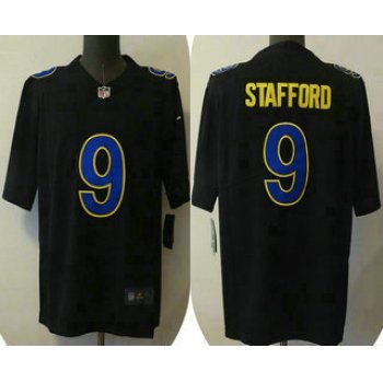 Men's Los Angeles Rams #9 Matthew Stafford Black 2021 Vapor Untouchable Limited Stitched Jersey