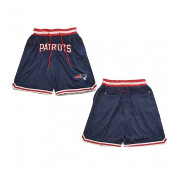 Men's New England Patriots Navy Shorts (Run Small)
