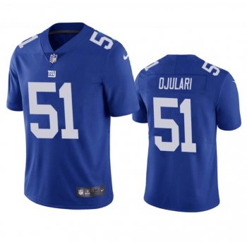 Men's New York Giants #51 Azeez Ojulari Blue Vapor Untouchable Limited Stitched Jersey