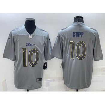Men's Los Angeles Rams #10 Cooper Kupp Grey Atmosphere Fashion Vapor Untouchable Stitched Limited Jersey