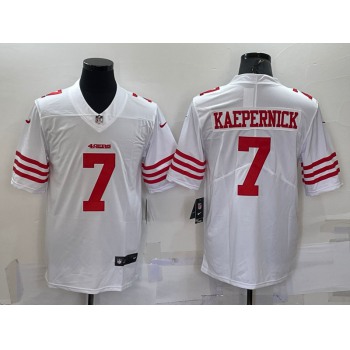 Men's San Francisco 49ers #7 Colin Kaepernick 2022 New White Vapor Untouchable Limited Stitched Jersey