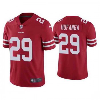 Men San Francisco 49ers #29 Talanoa Hufanga Red Vapor Limited Jersey