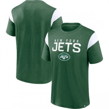 Men's New York Jets Green White Home Stretch Team T-Shirt