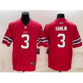 Men's Buffalo Bills #3 Damar Hamlin Red 2022 Vapor Untouchable Stitched NFL Nike Limited Jersey
