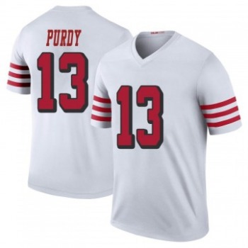 Men's San Francisco 49ers #13 Brock Purdy White Stitched Jersey