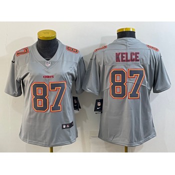 Women's Kansas City Chiefs #87 Travis Kelce Patrick Mahomes Atmosphere Fashion Stitched Jersey